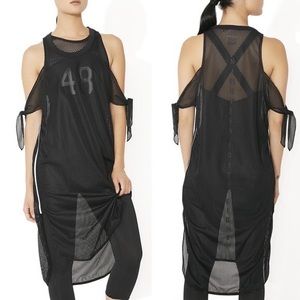 NWT Black Puma Xtreme Mesh Frill Dress in Size M.